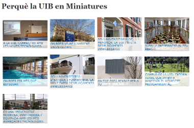 Galeria d'imatges en mode Miniatures